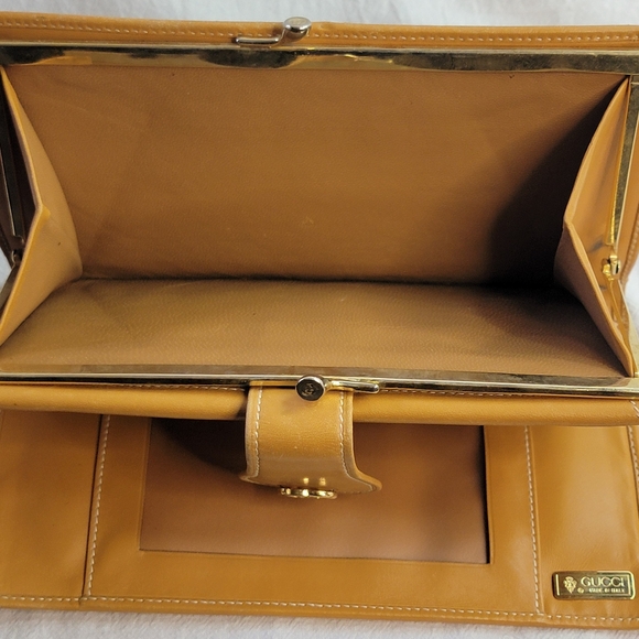 Vintage Gucci Micro GG Continental Leather Wallet Clean Interior - Picture 10 of 15